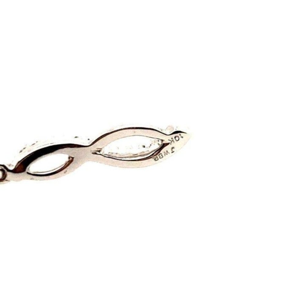 10KT Diamond Drop Earrings. Never worn - Picture 7 of 9